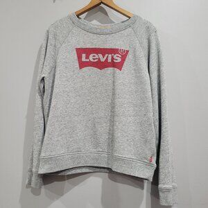 Levis Crewneck Sweatshirt Medium Grey FITS LIKE A SMALL